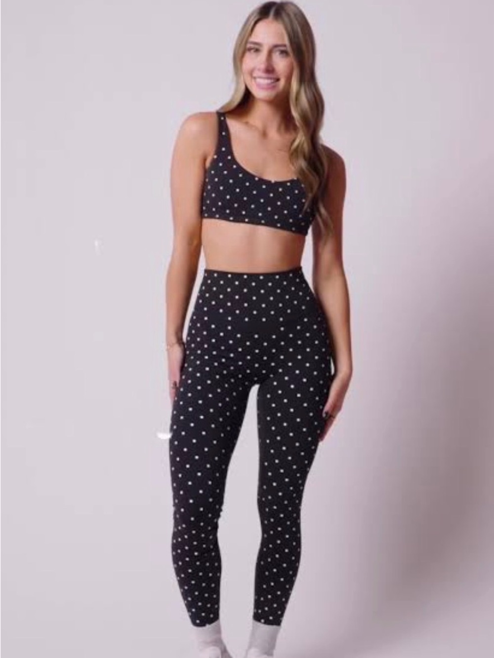 Halle Simmons Acta poka dot set